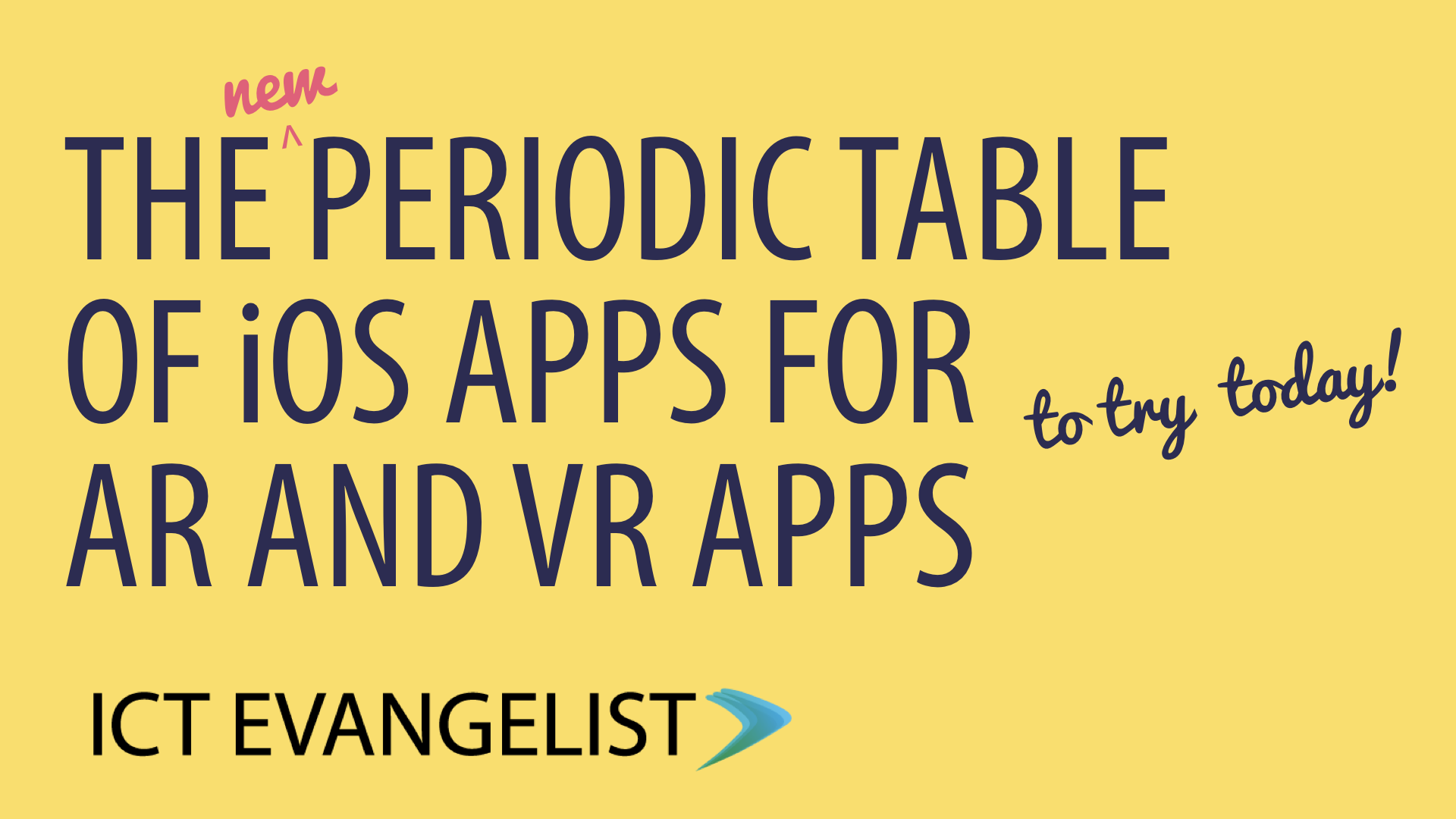 The Periodic Table Of Ios Apps For Ar And Vr 2019