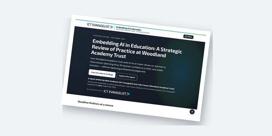 The Embedding AI in Education report microsite